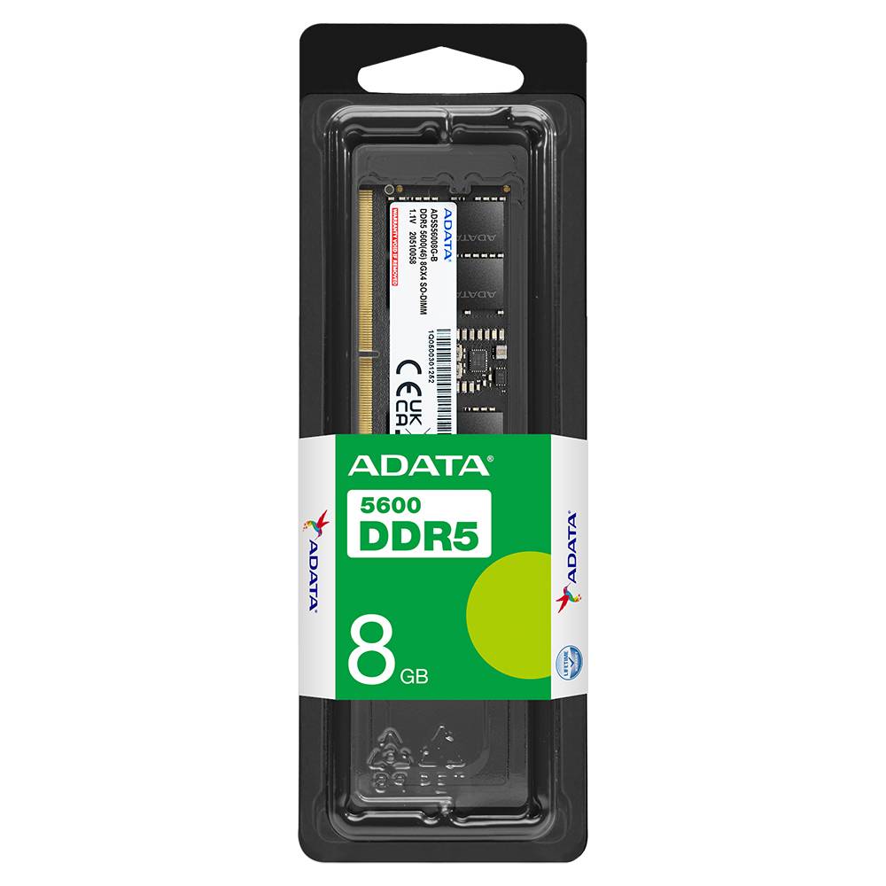 ADATA DDR5 5600 U-DIMM, 8 GB, 1 x 8 GB, DDR5, 5600 MHz, 288-pin DIMM-3