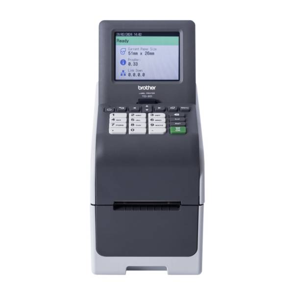 Brother TD-2320DSA203, Thermodirektdrucker, 203dpi, 2-Zoll, ser.-, USB-, LAN Port, Touch-Display, optionales