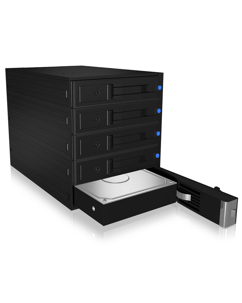 IB-575SSK-12G, Backplane, 5x 3,5" SAS/SATA (I/II/III) HDD in 3x 5,25" Einschübe, Hot Swap, trägerloser HDD Einbau-4