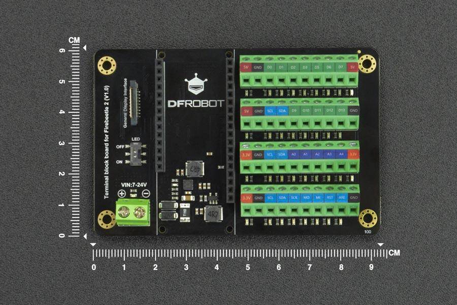 DFRobot Terminal Block Board für FireBeetle 2 ESP32-E, GDI-Port, stabilisiert, 7-24V-1