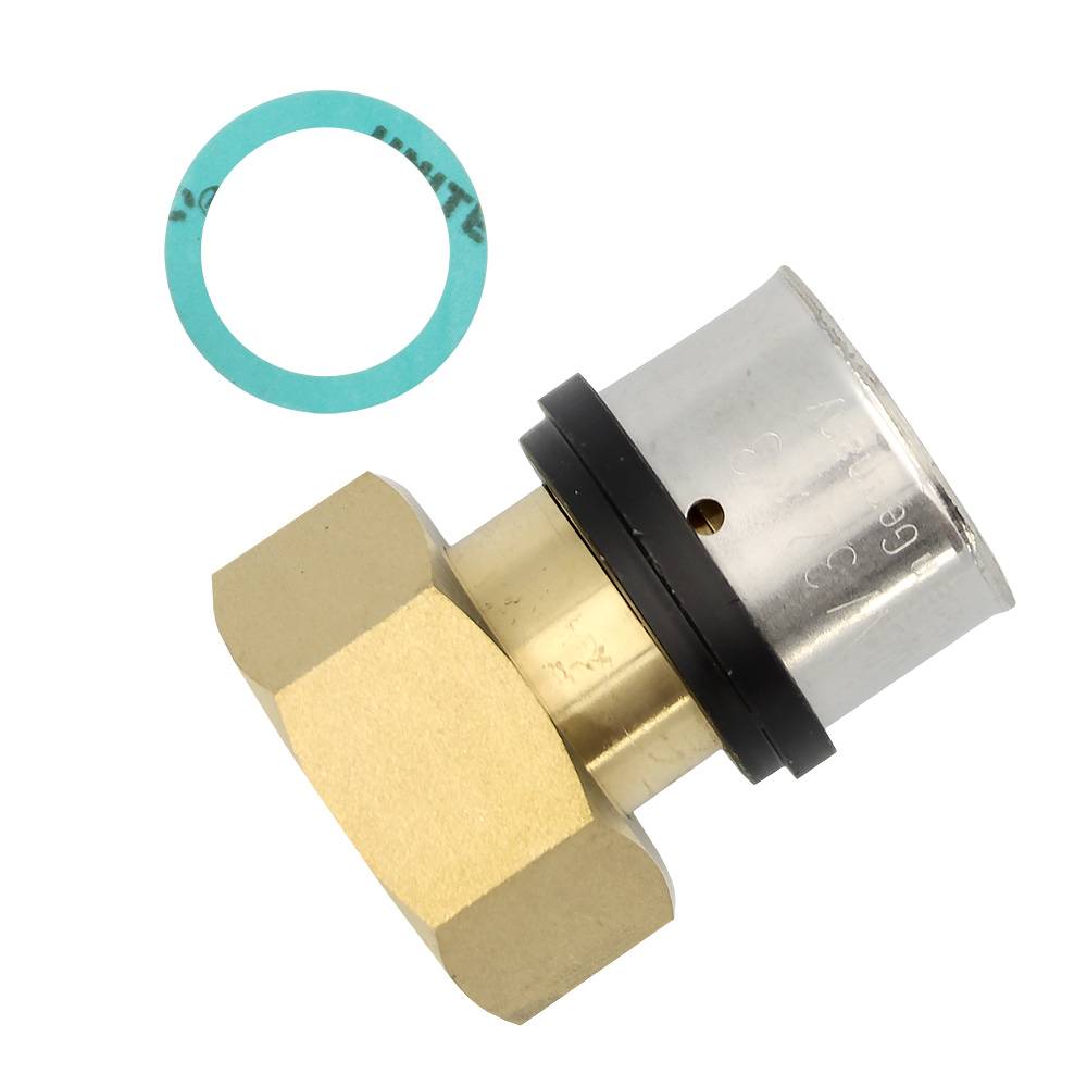 Pressfitting Verschraubung Übergang 32x3 mm 1 Zoll IG TH Kontur-3