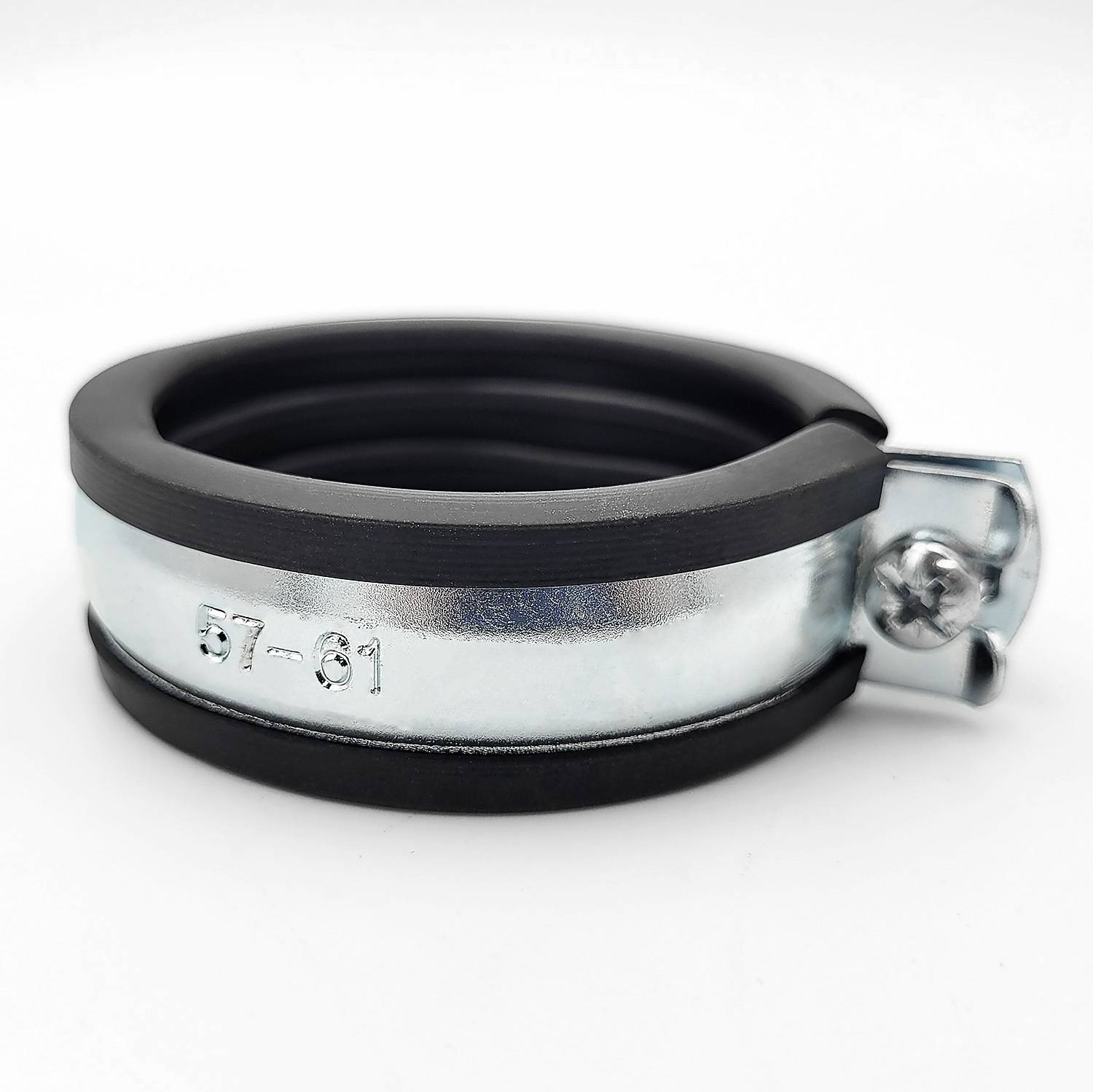 10x Stahl Rohrschelle 57-61 mm 2 Zoll Rohrhalter Rohrhalterung Rohrbefestigung-1