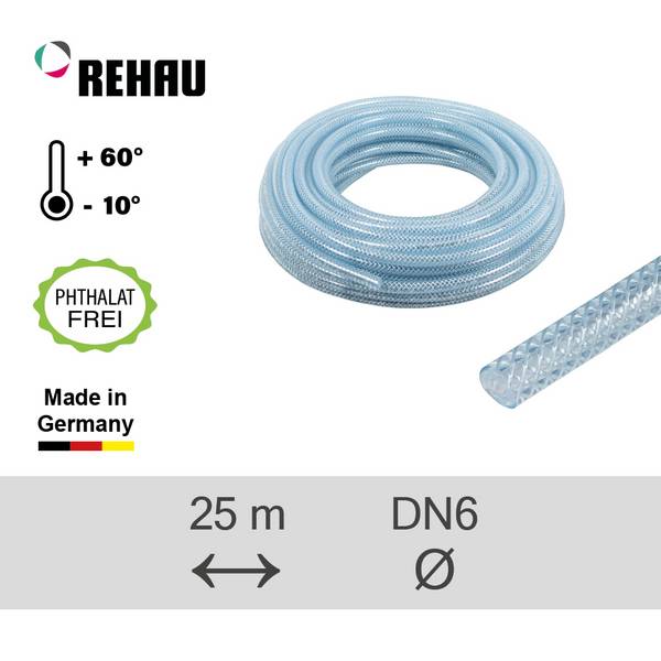 REHAU Industrieschlauch Raufilam-E 6,0/3,0 - 25m