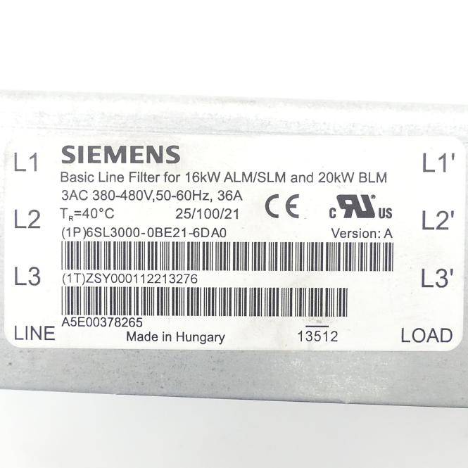 Siemens Dig.Industr. SINAMICS BasicLinie Filter-1