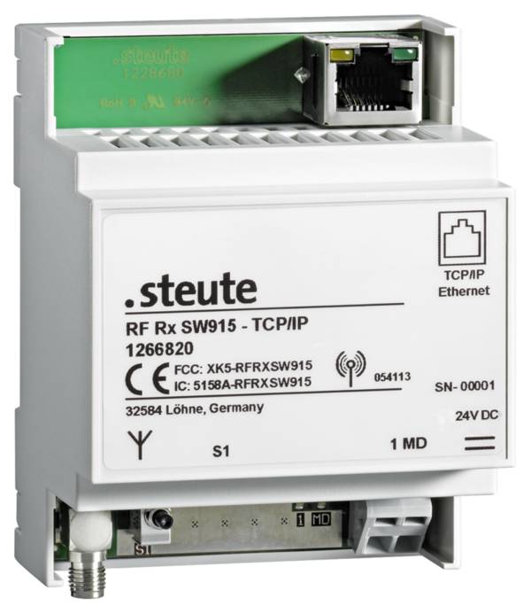 STEUTE RF Rx SW915-TCP/IP V2 Funk-Empfänger und Funk-Repeater, Artikel-Nr.: 1266103
