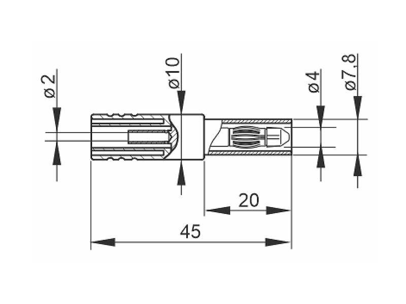 HIRSCHMANN Test & Measurement ASS 4-2 Sicherheitsadapter rot-1