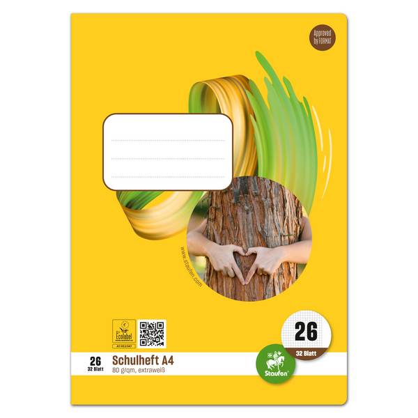 Staufen Schulheft Style 040432026 A4 80g 32Bl Lin26 kar
