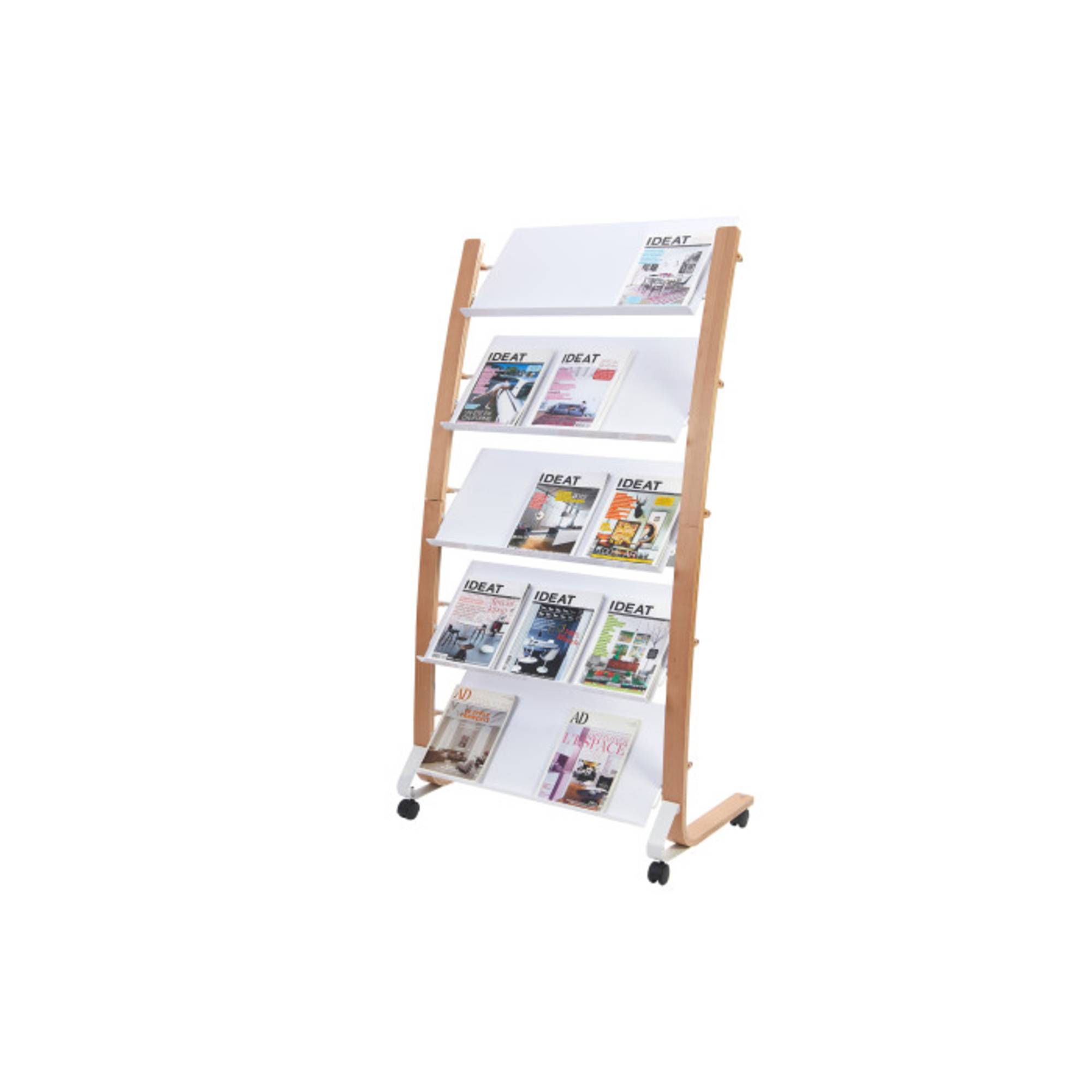 Prospektständer 5x3Fächer holz/stahl-2