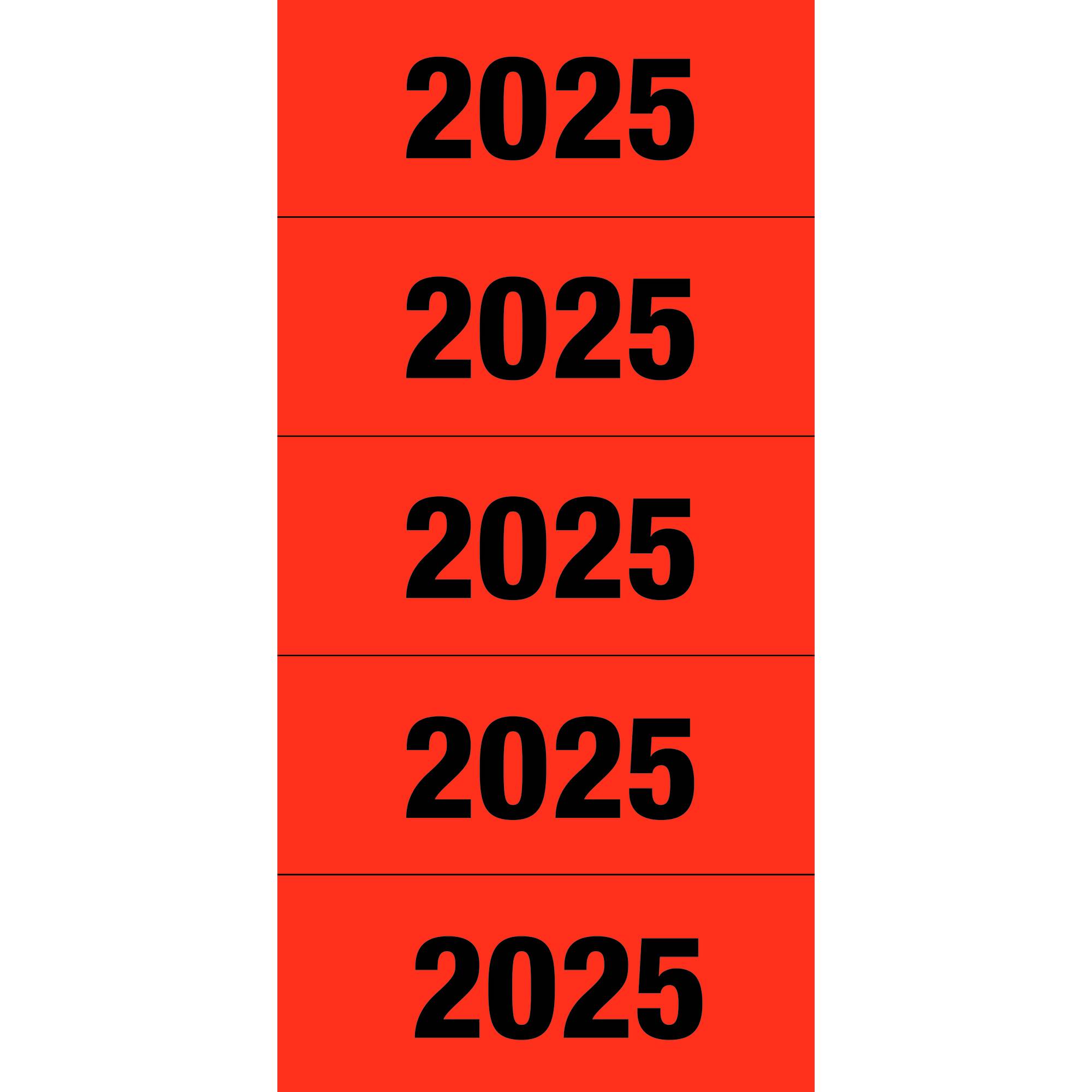 Jahresschild 2025 60x26mm sk 100St-2