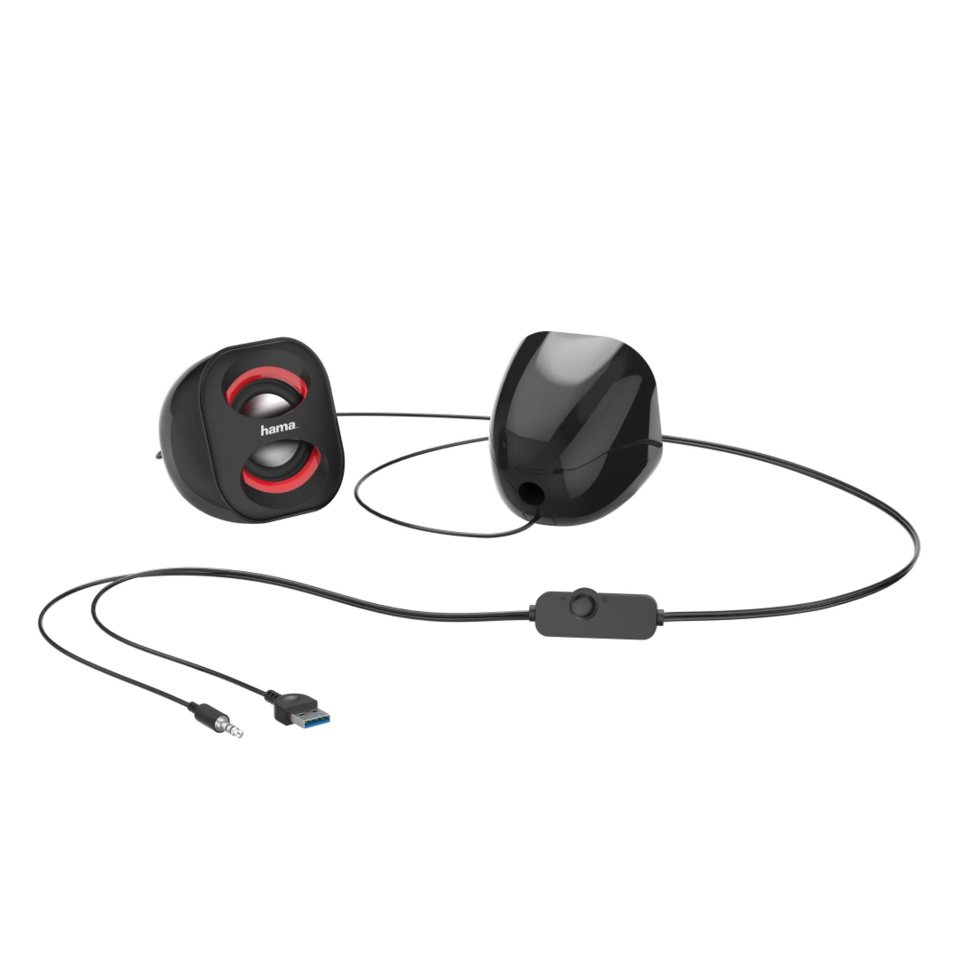 Hama Sonic Mobil 183 Schwarz, Rot Kabelgebunden 3 W-2