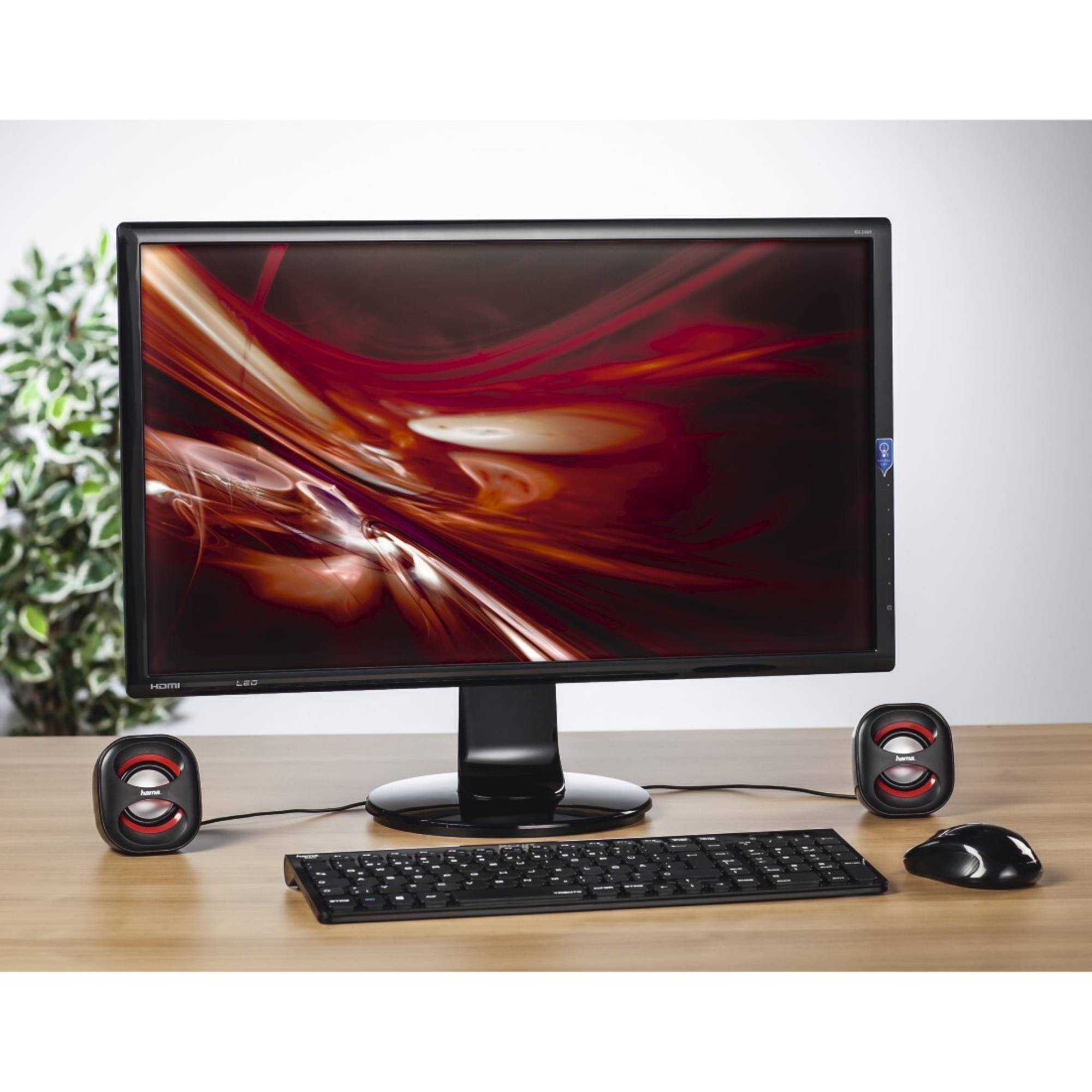 Hama Sonic Mobil 183 Schwarz, Rot Kabelgebunden 3 W-3