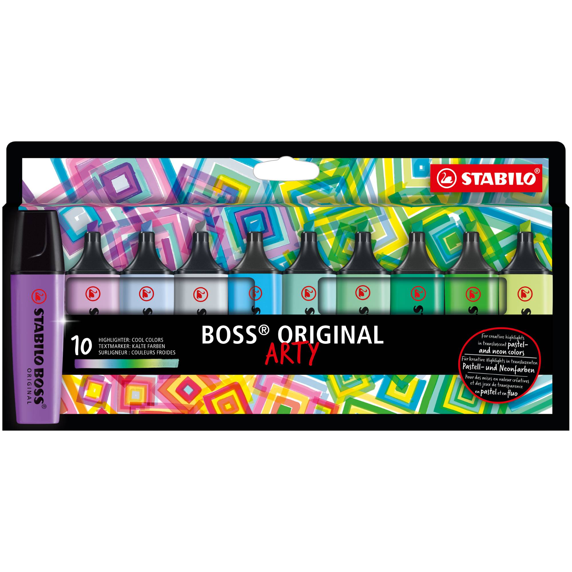 Textmarker BOSS ORIGINAL kalt sort 10St-0