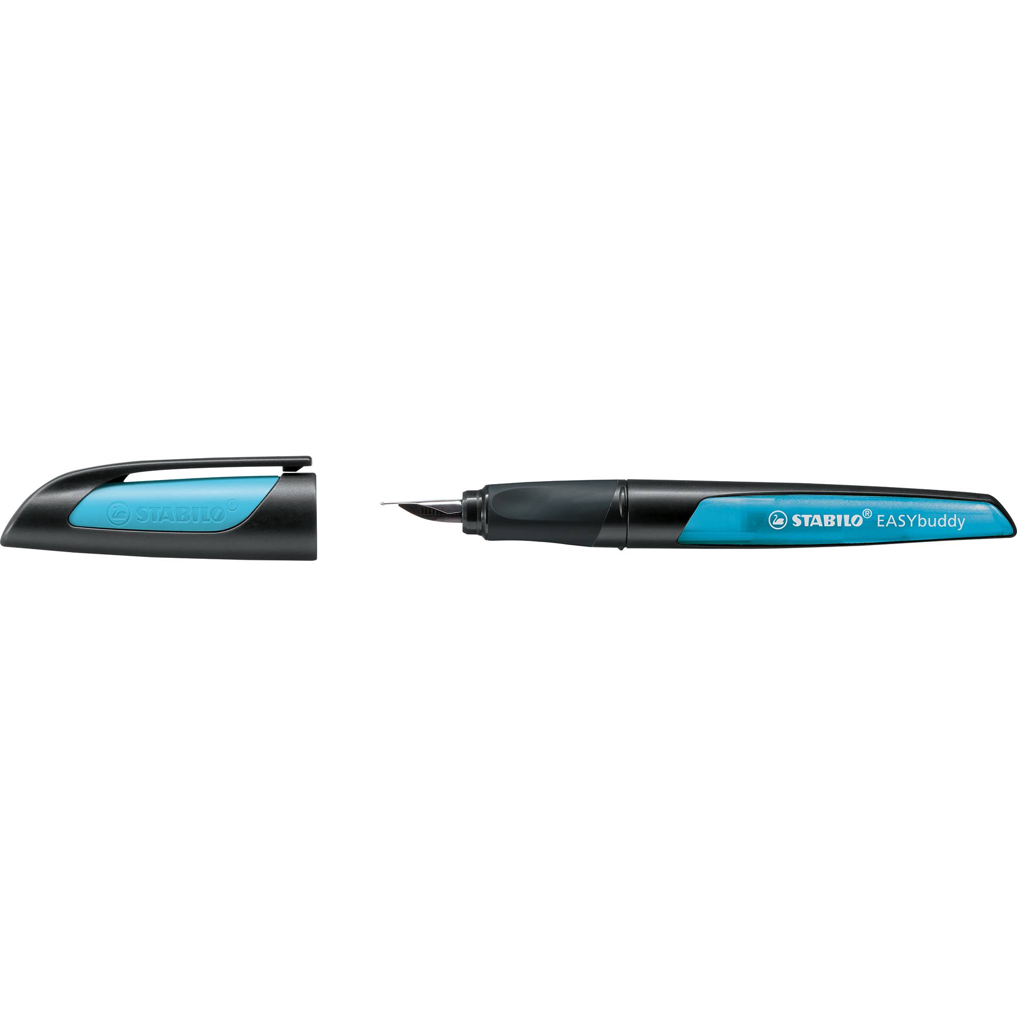 Füllhalter EASYbuddy M schwarz/hellblau-0