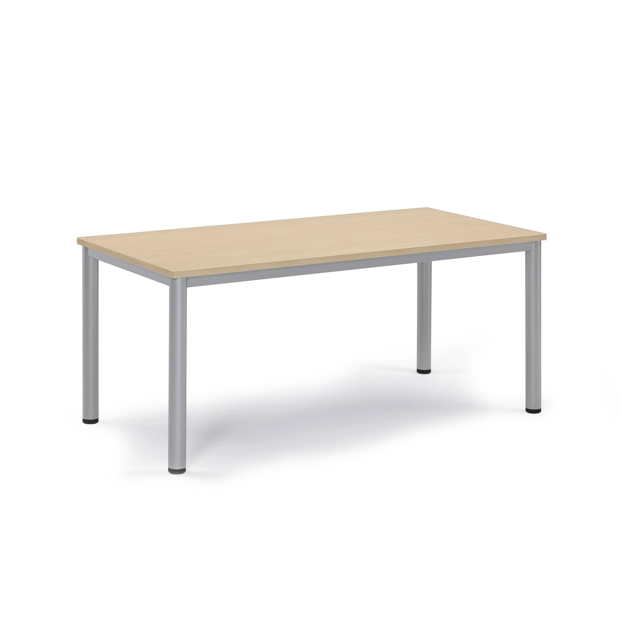 Besprechungstisch 160x80x72cm Gestell silber Platte ahorn-0