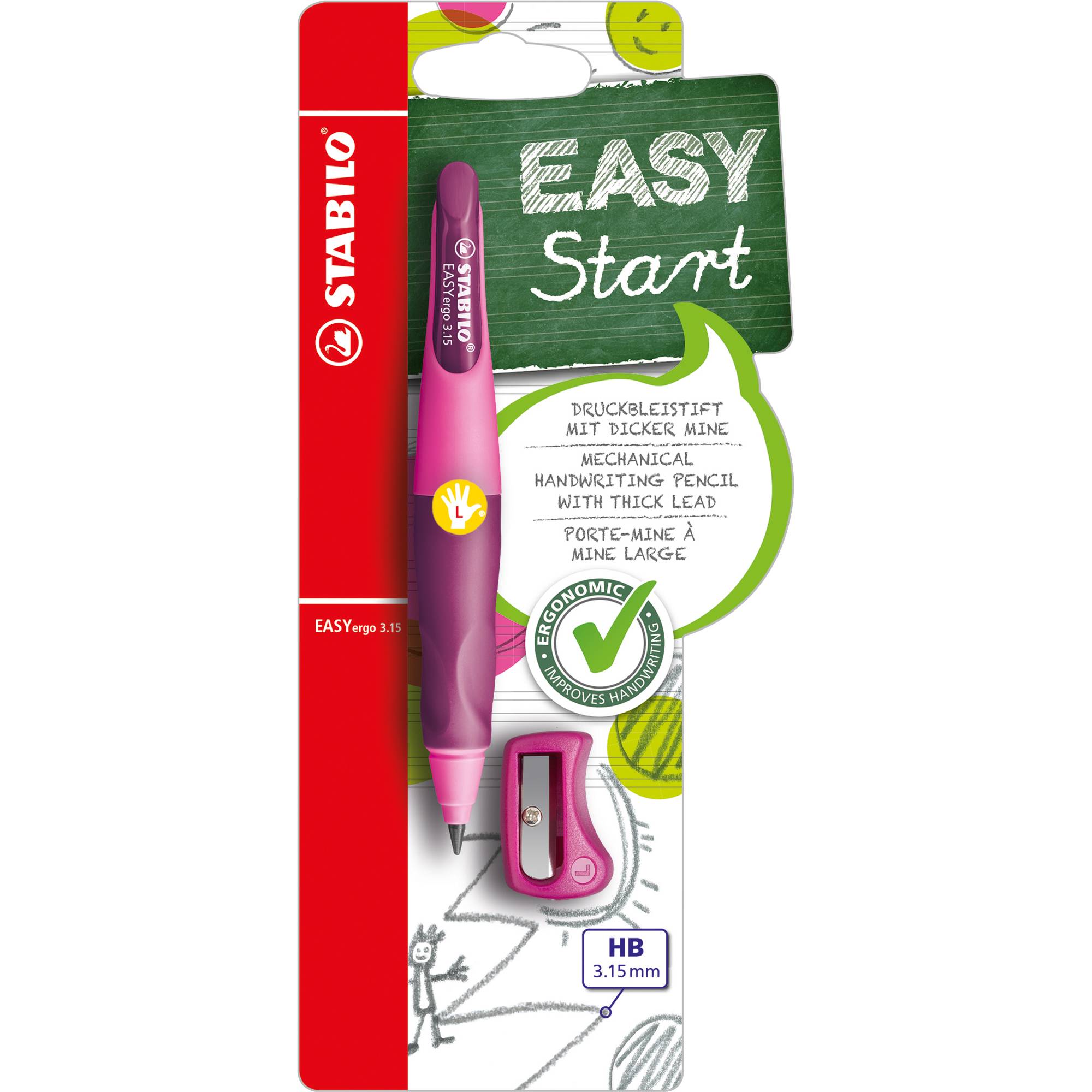 Druckbleistift EASYergo li pink/lila-0