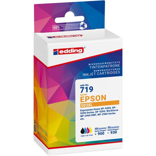 Tintenpatrone wie Epson 503XL sw/c/m/y 4St