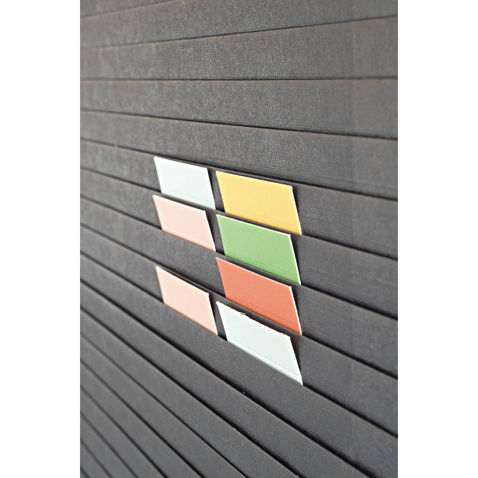 Einsteckkarte Planrecord 70x32mm grau 90 St./Pack.-3