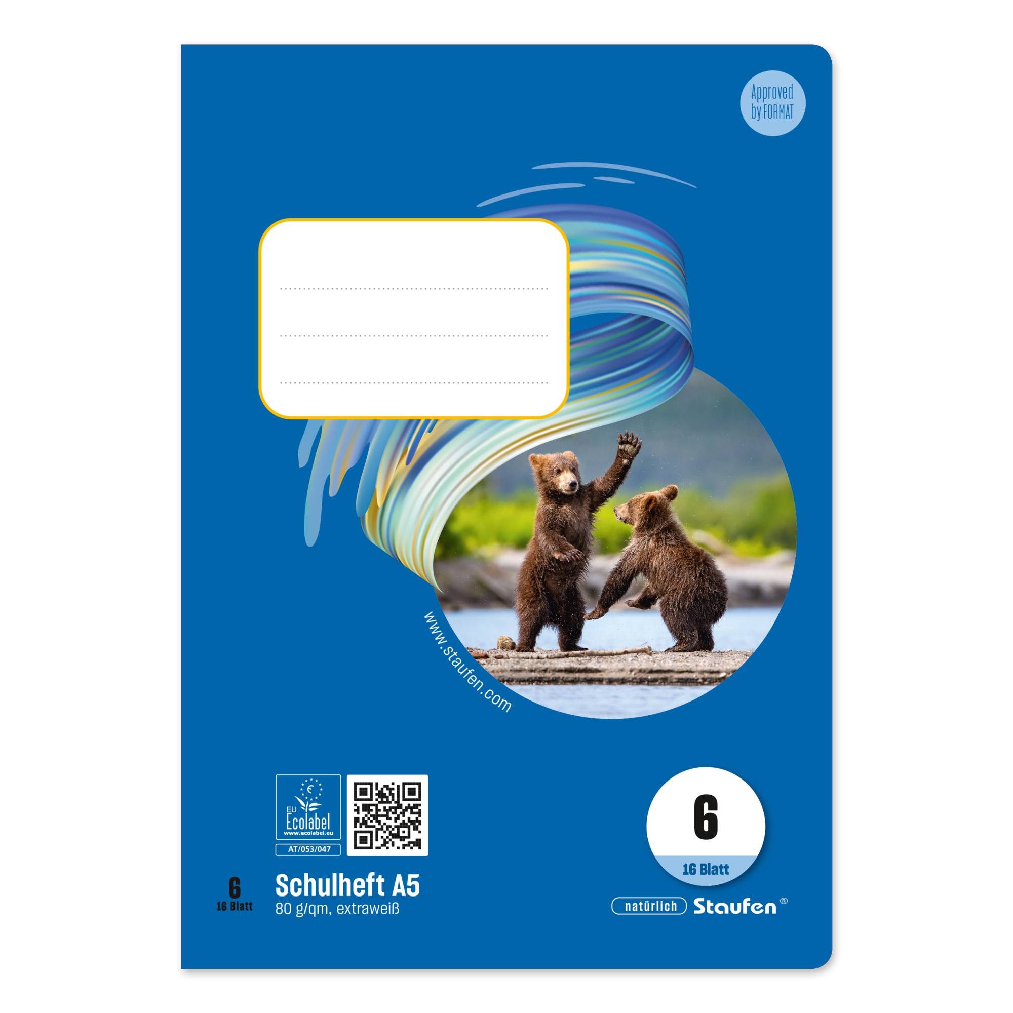 Staufen Schulheft Style 040516006 A5 80g 16Bl Lin6 bl-0
