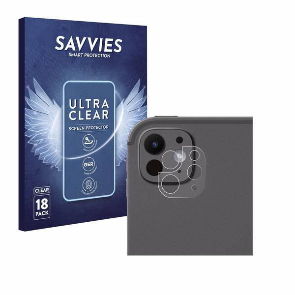 18x Savvies Displayschutz-Folie für Apple iPad Pro 11 WiFi Cellular 2024 (NUR