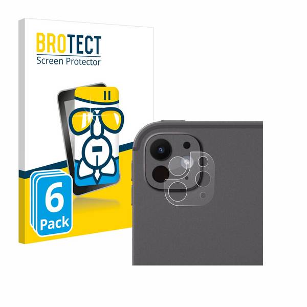 6x BROTECT AirGlass Glas Panzer-Folie für Apple iPad Pro 11 WiFi 2024 (NUR Kameraschutz) -