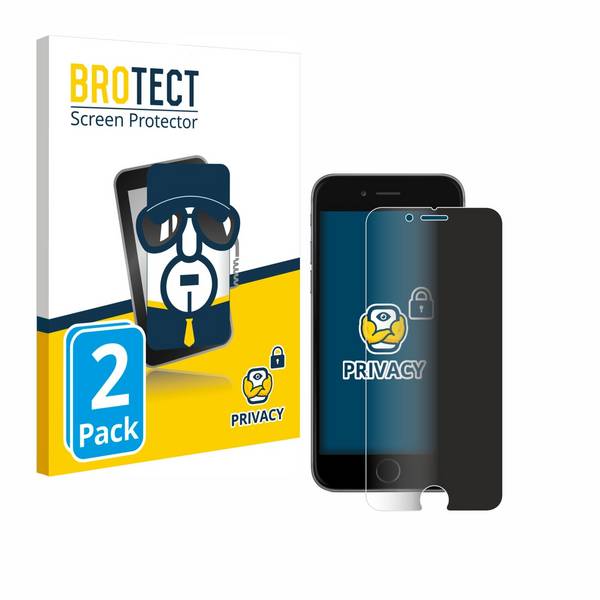 2x BROTECT Privacy Blickschutzfolie für Apple iPhone