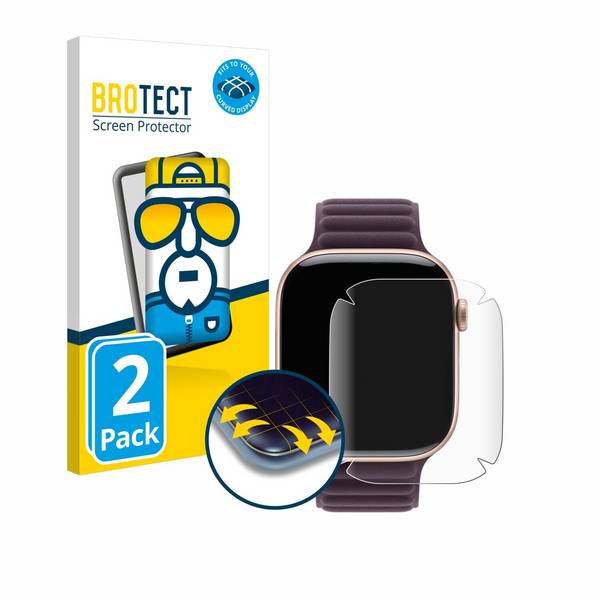 2x BROTECT Flex Full-Screen Folie für Apple Watch Series 10 (42
