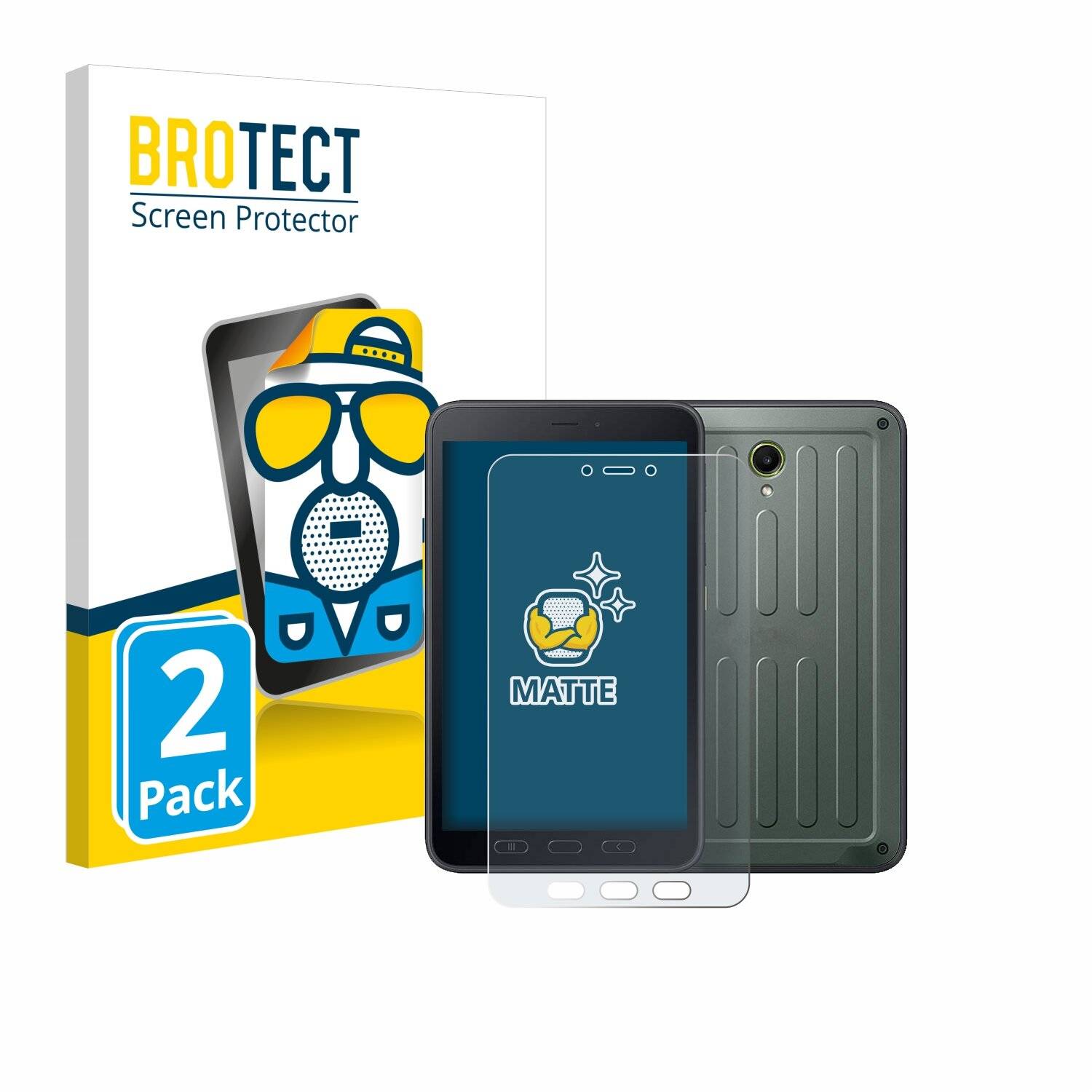 2x BROTECT Entspiegelungs-Folie für Samsung Galaxy Tab Active 5-0