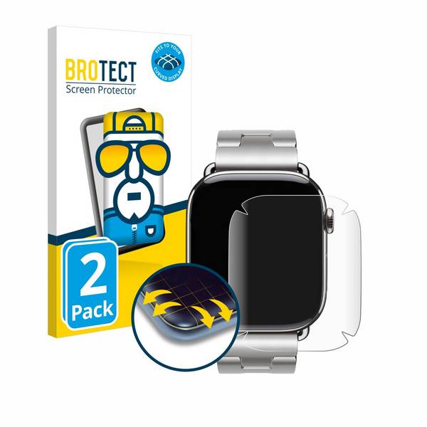 2x BROTECT Flex Full-Screen Folie für Apple Watch Hermès Series 10 (42