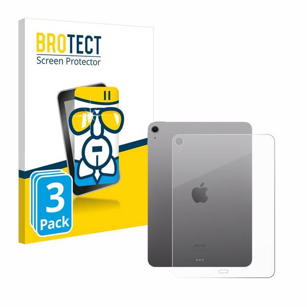 3x BROTECT AirGlass Glas Panzer-Folie für Apple iPad Air 11 WiFi Cellular 2024 (Rückseite) -