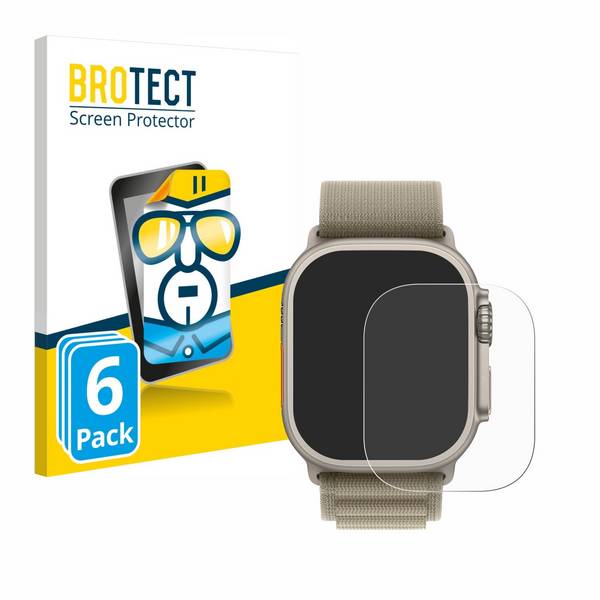 6x BROTECT Displayschutz-Folie für Apple Watch Ultra 2 (49