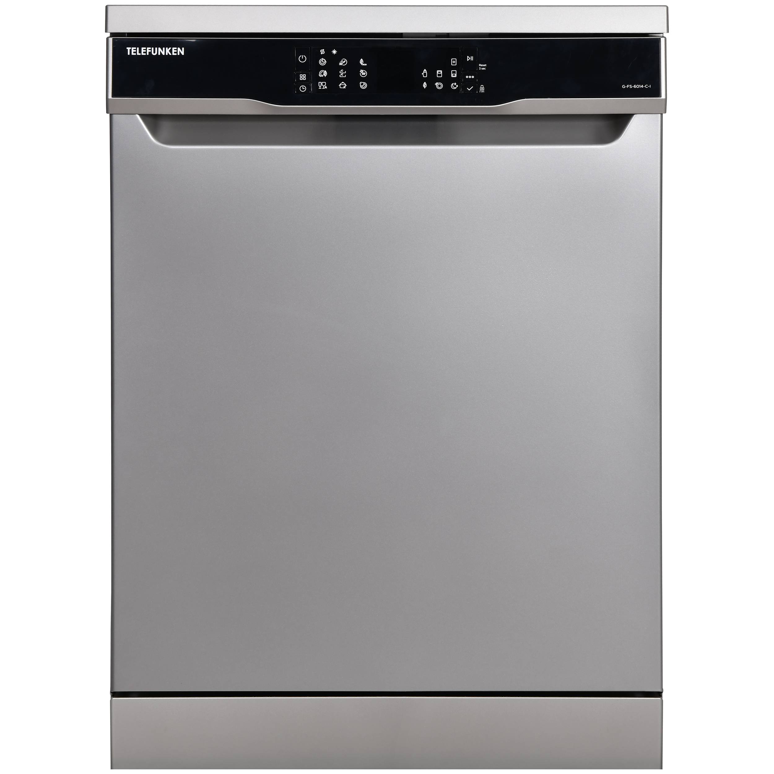Telefunken Geschirrspüler freistehend | Spülmaschine 60 cm | 12 Gedecke | 9 Programme | AquaStop | 44 dB | G-FS-6014-C-I-0