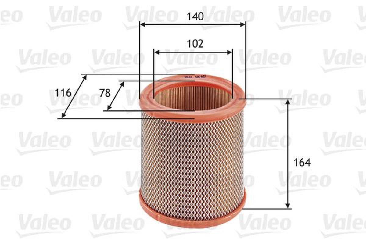 Luftfilter-Einsatz VALEO IAM-Expertise passend für u.a. CITROËN AX-0