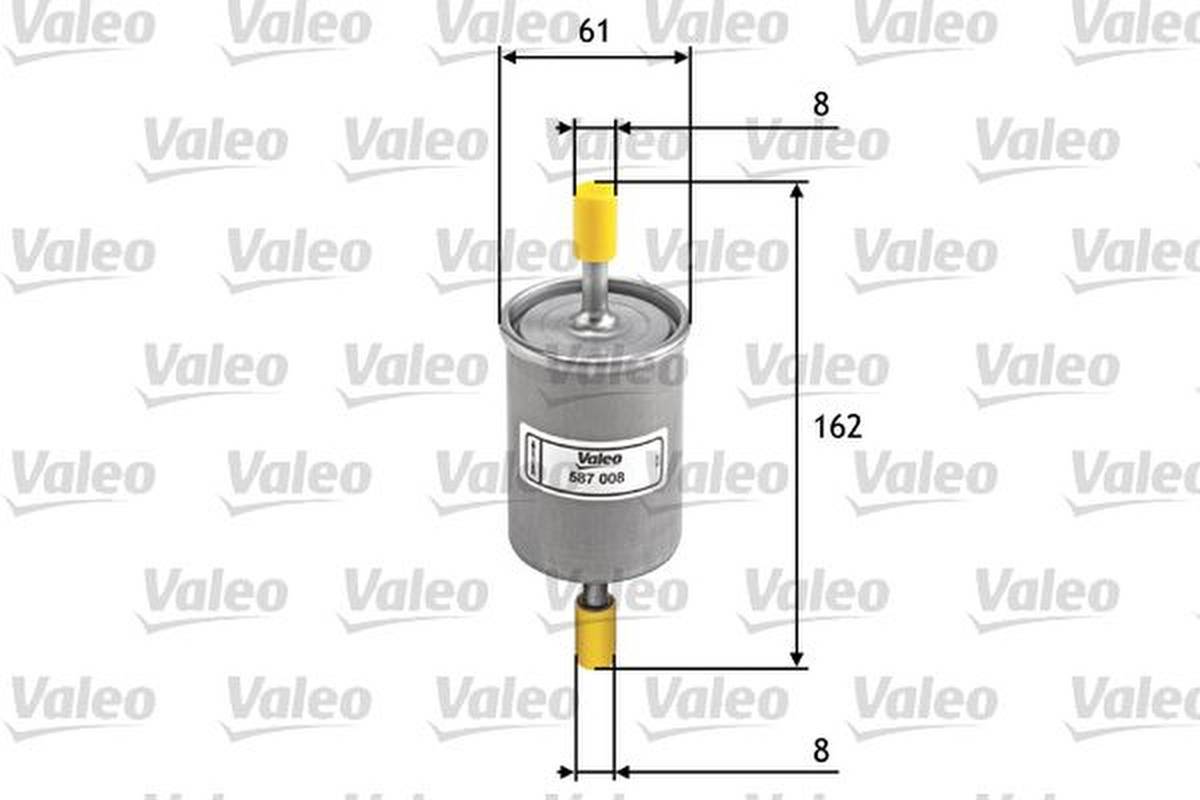 Kraftstofffilter Leitungsfilter Ø 61 mm VALEO für u.a. SAAB 9-3-0
