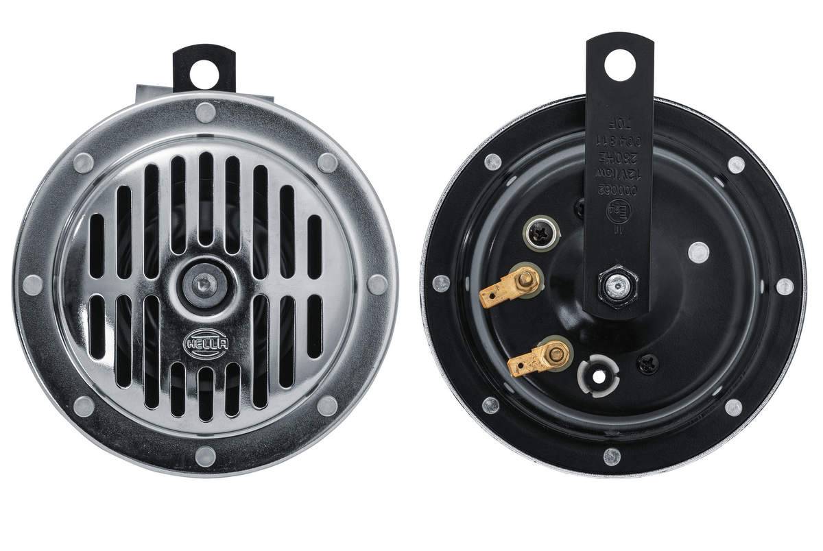 HELLA 3CB 004 811-071 Horn - 24V - 114dB(A) - Frequenzbereich: 280/380Hz - Gehäusefarbe: schwarz-2