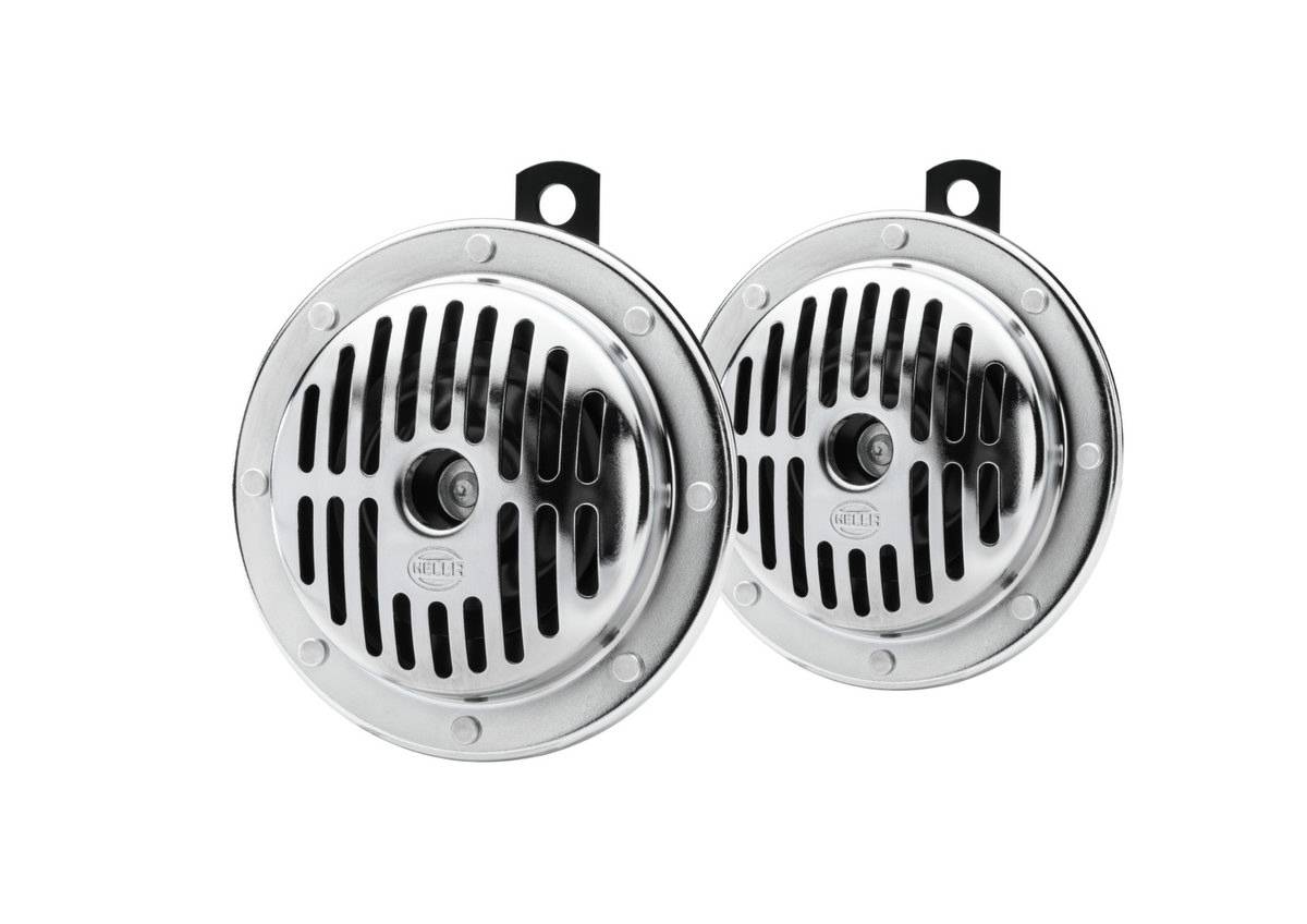 HELLA 3CB 004 811-071 Horn - 24V - 114dB(A) - Frequenzbereich: 280/380Hz - Gehäusefarbe: schwarz-3