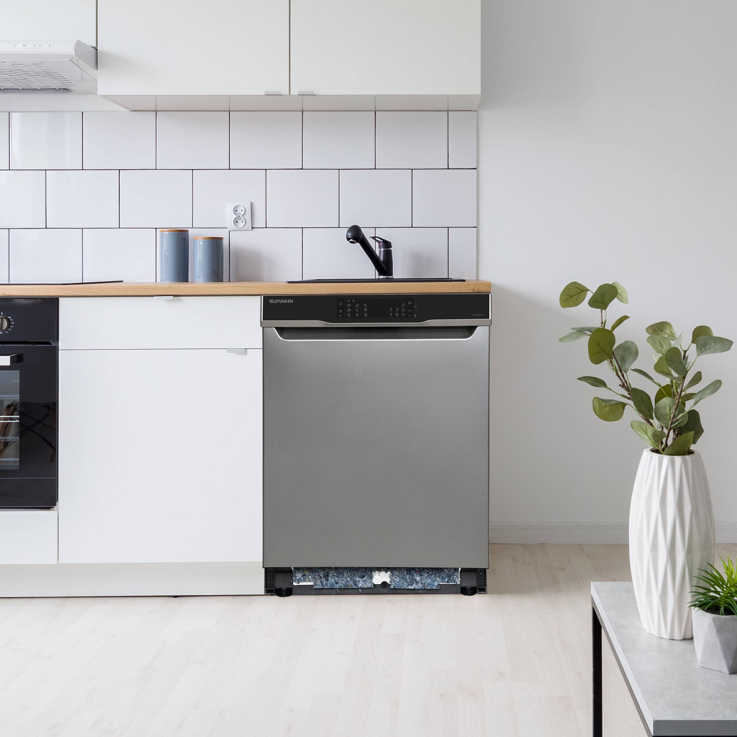 Telefunken Unterbau-Geschirrspüler | Spülmaschine 60 cm | 12 Gedecke | 9 Programme | AquaStop | 44 dB | G-EU-6014-C-I-2