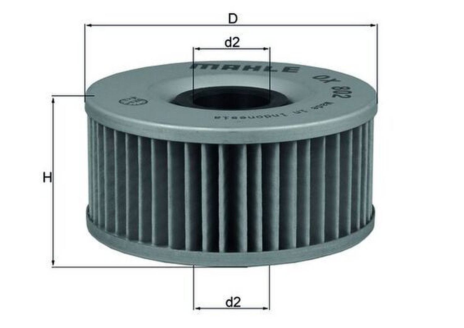 Ölfilter-Einsatz reinigend Ø 76 mm MAHLE passend für u.a. YAMAHA XJ
