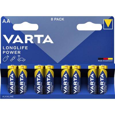 Varta Longlife Power - Batterie 8 x AA / LR06-4