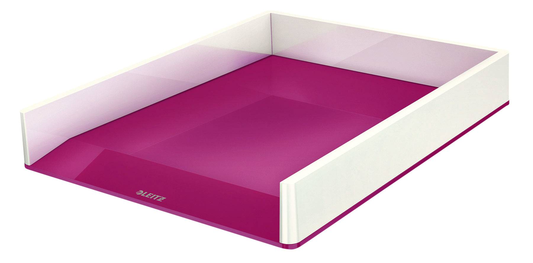 Leitz Briefkorb WOW 53611023 DIN A4 PS weiß/pink-2