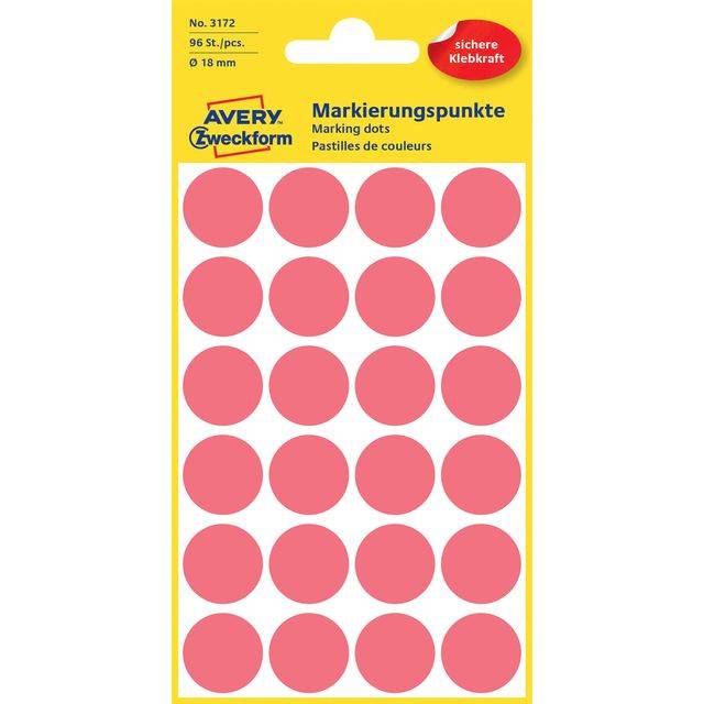Markierungspunkt 18mm leuchtrot 96 St./Pack. - Artikel: 129004638-3
