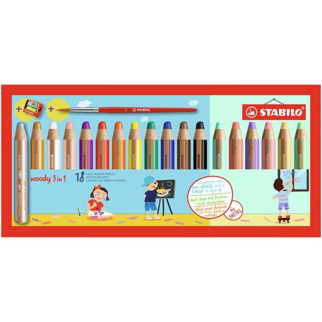 STABILO woody 3 in 1, Mehrfarbig, 18 Stück(e)-5