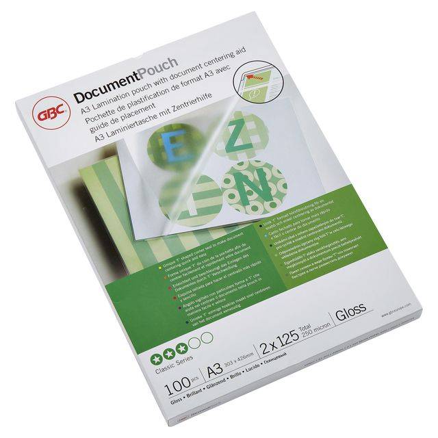 Folientasche DocumentPouch DIN A3 125mic 100 St./Pack. - Artikel: 126241000-2