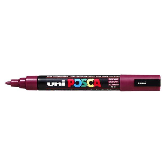 Fasermaler Uni Posca PC-5M 1,8-2,5mm weinrot