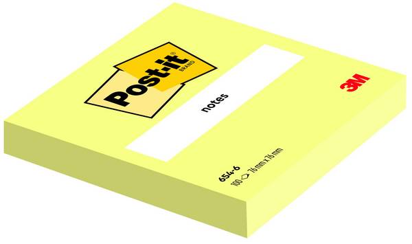Haftnotiz Notes Engery - 76 x 76 mm, 6x 100