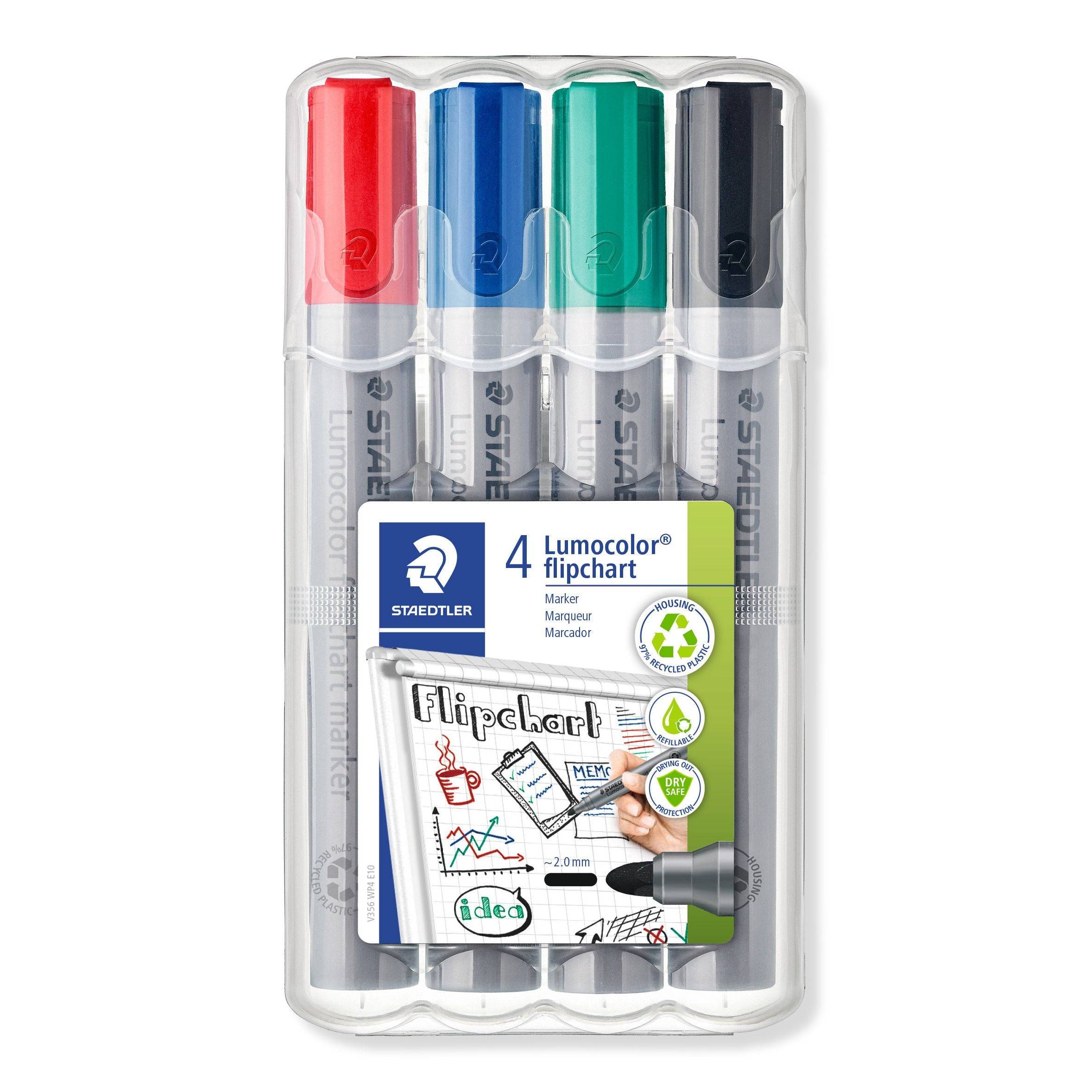 FLIPCHART MARKER 4ST.FARB.SORT-0