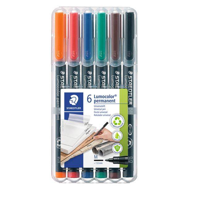 Folienstift Lumocolor 1mm sortiert 6 St./Pack. - Artikel: 156005200-2