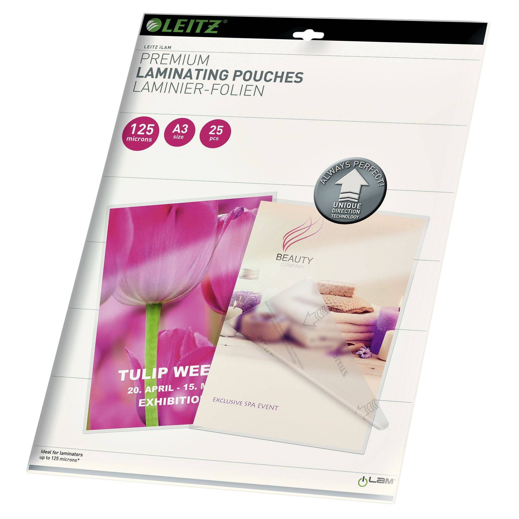 ESSELTE LEITZ - Leitz - Glänzend, kristallklar - A3 (297 x 420-8