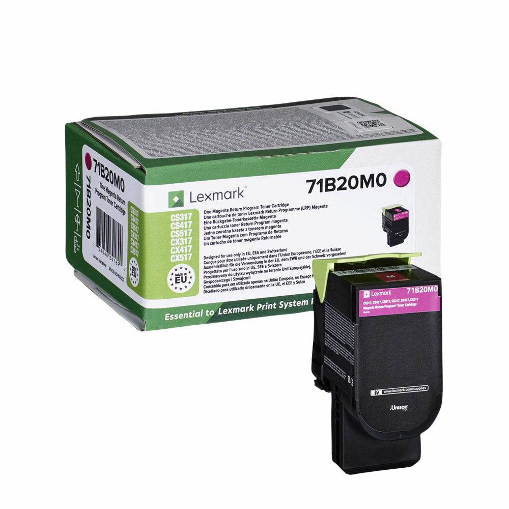 Lexmark Rückgabe Tonerkassette CS317 CS417 CS517 CX317 CX417 CX517 Original Magenta 2300 Seiten 71B20M0-7