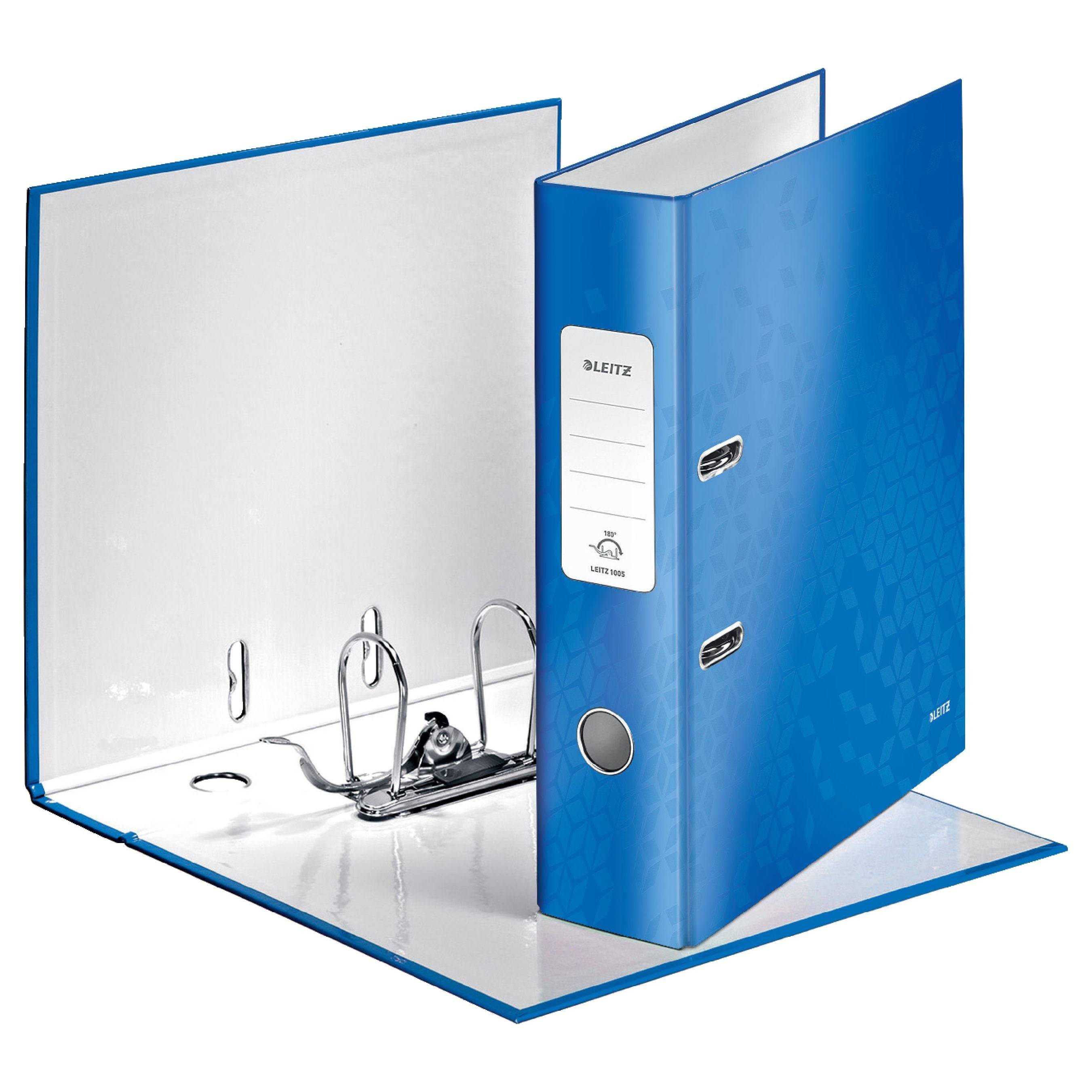 Ordner WOW DIN A4 80mm Pappe blau-4