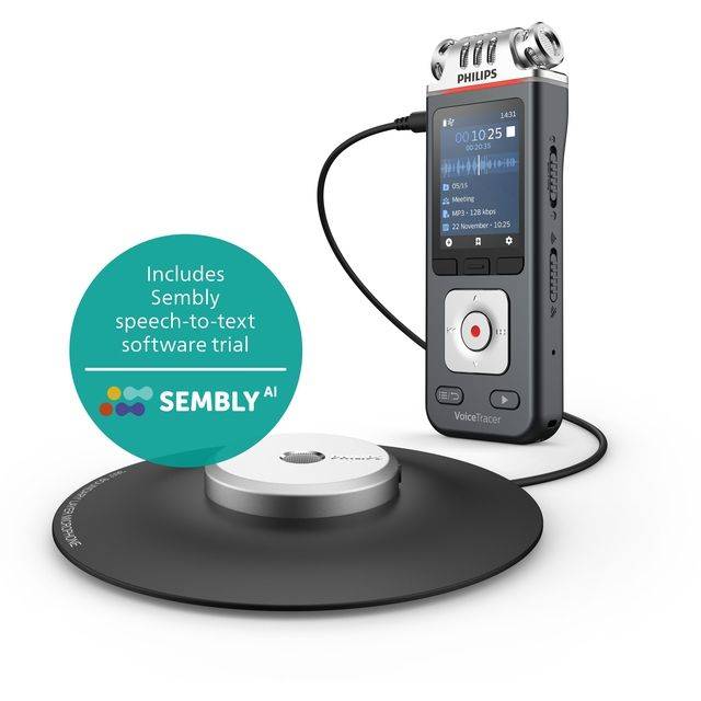 PHILIPS - DVT8115 Digital Voice Tracer - Philips DVT8115 Voice Tracer 8GB - 360° Aufnahme-5